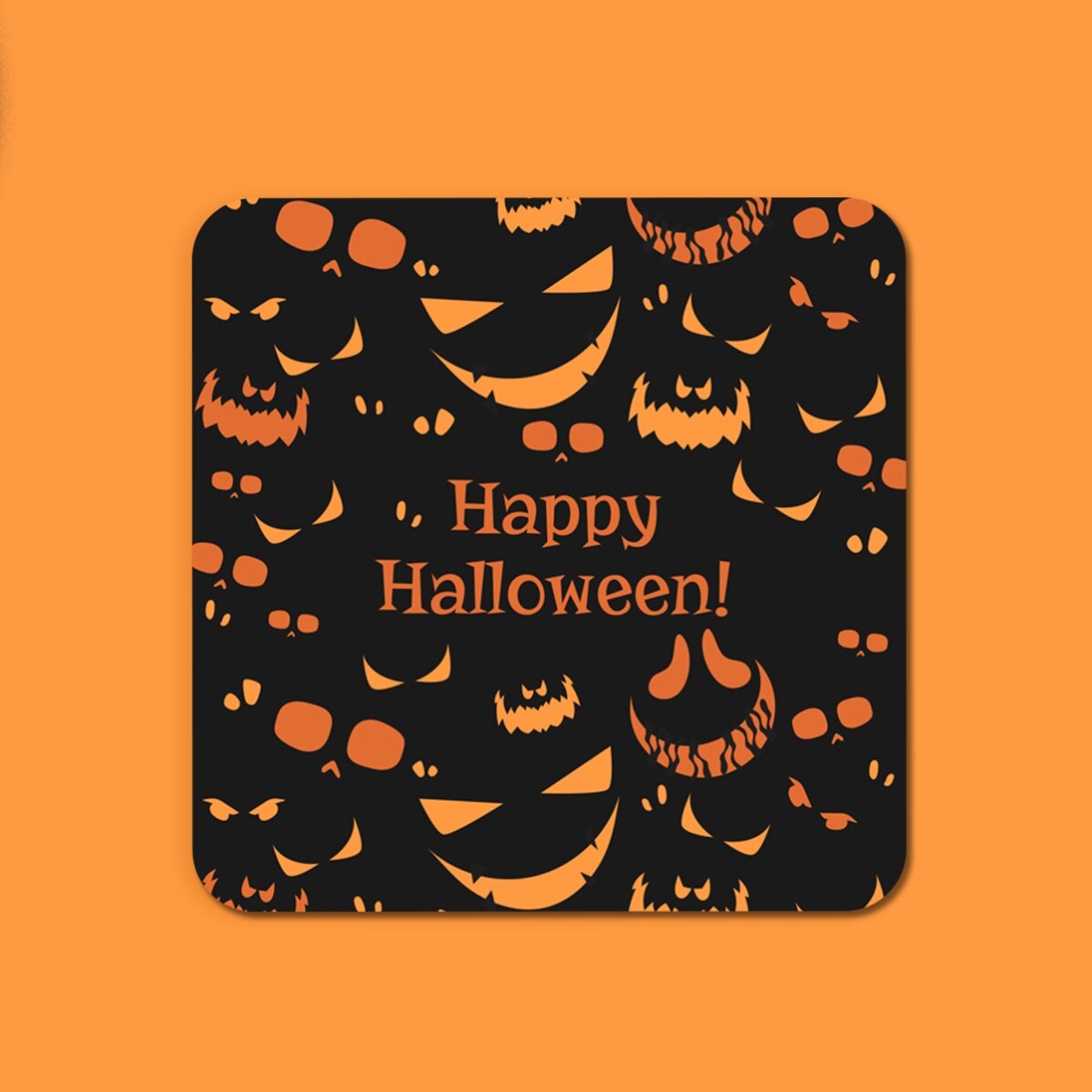 Personalised glass holder with text - Halloween