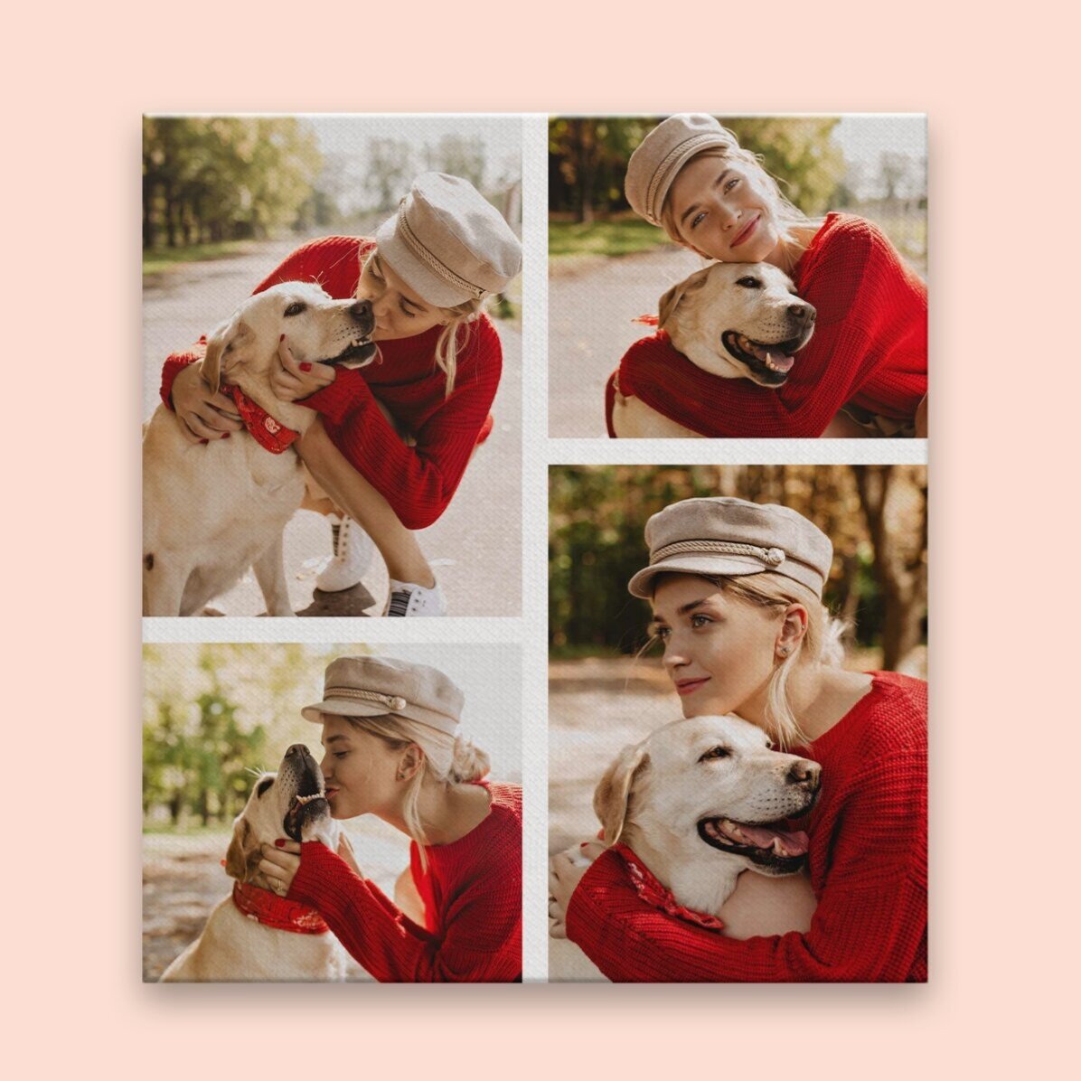 Lienzo personalizado con 4 fotos