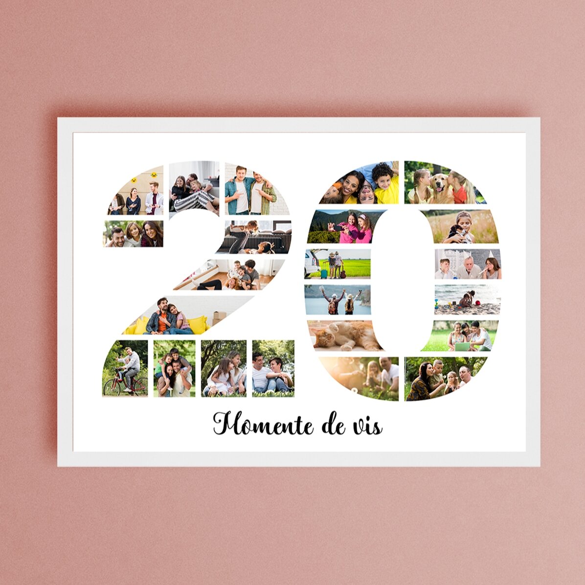 Cuadro apaisado personalizado con fotos y texto - 20