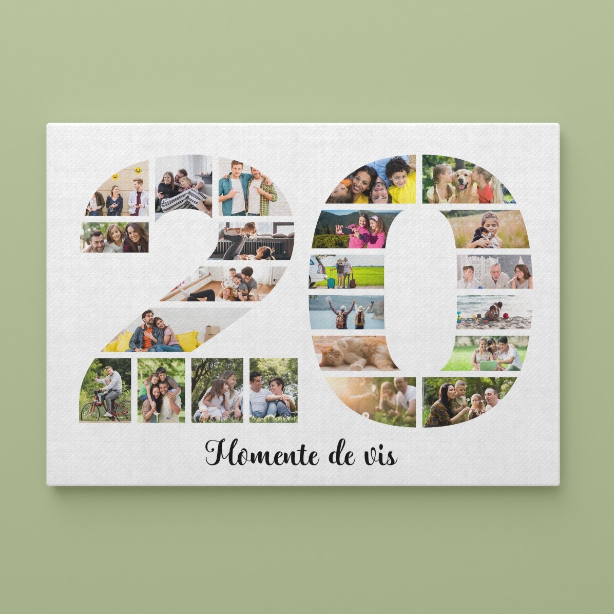 Cuadro apaisado personalizado con fotos y texto - 20