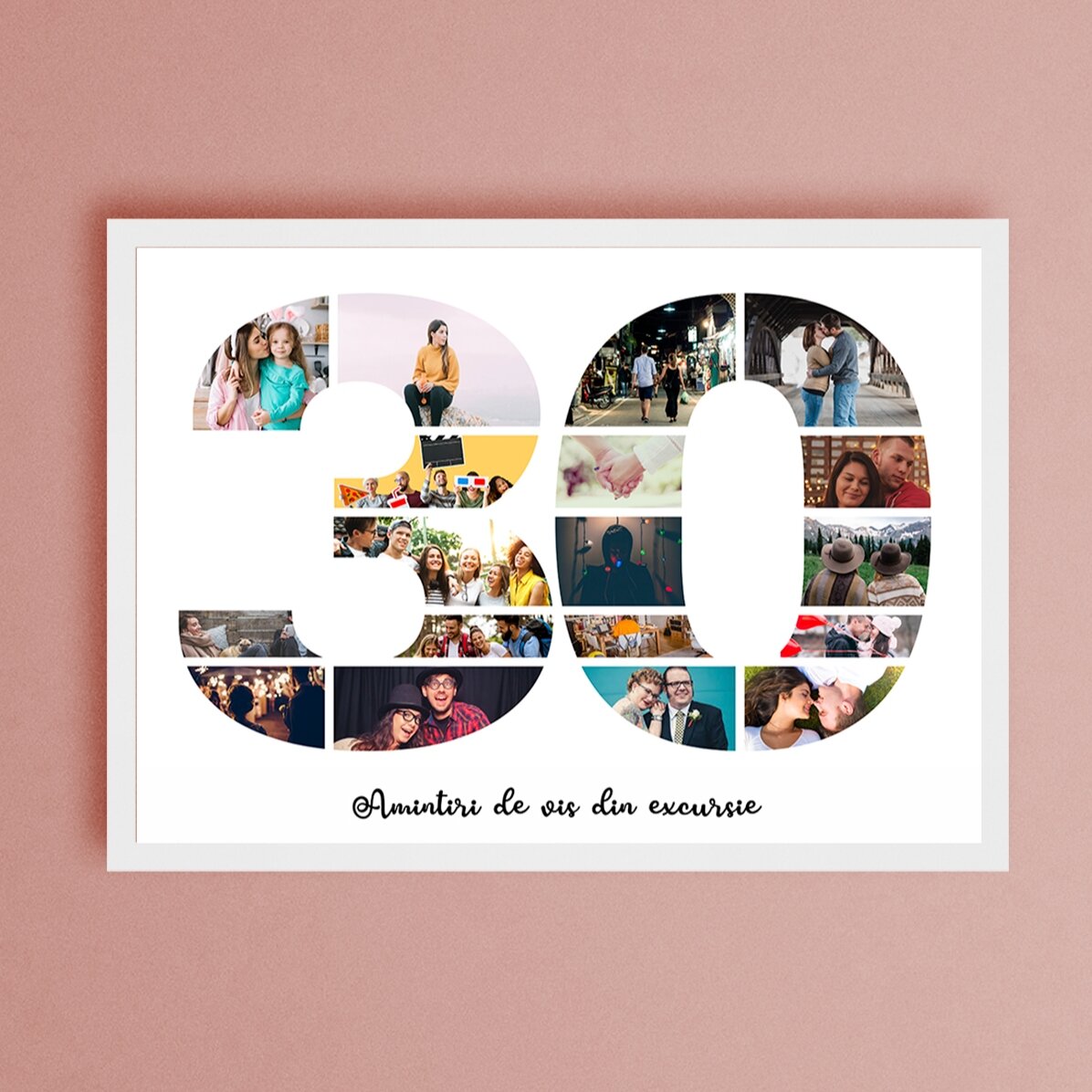 Cuadro apaisado personalizado con fotos y texto - 30