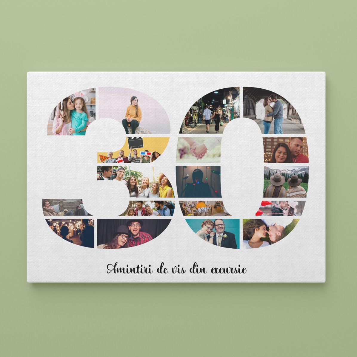 Cuadro apaisado personalizado con fotos y texto - 30