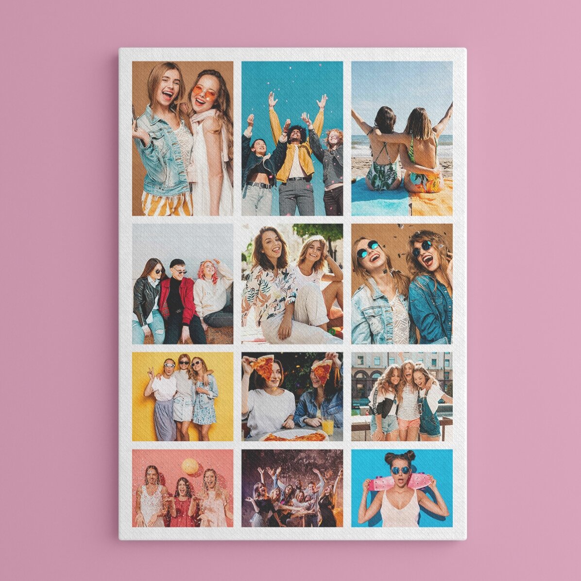 Cuadro personalizado con 12 fotos elegantes