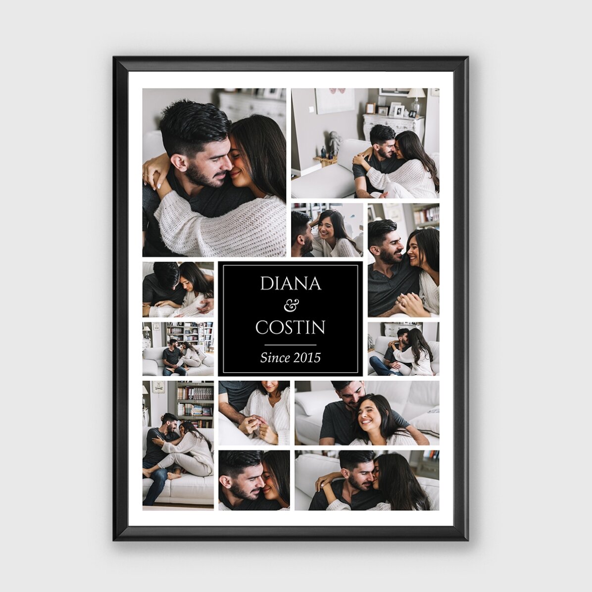 Cuadro personalizado con 12 fotos