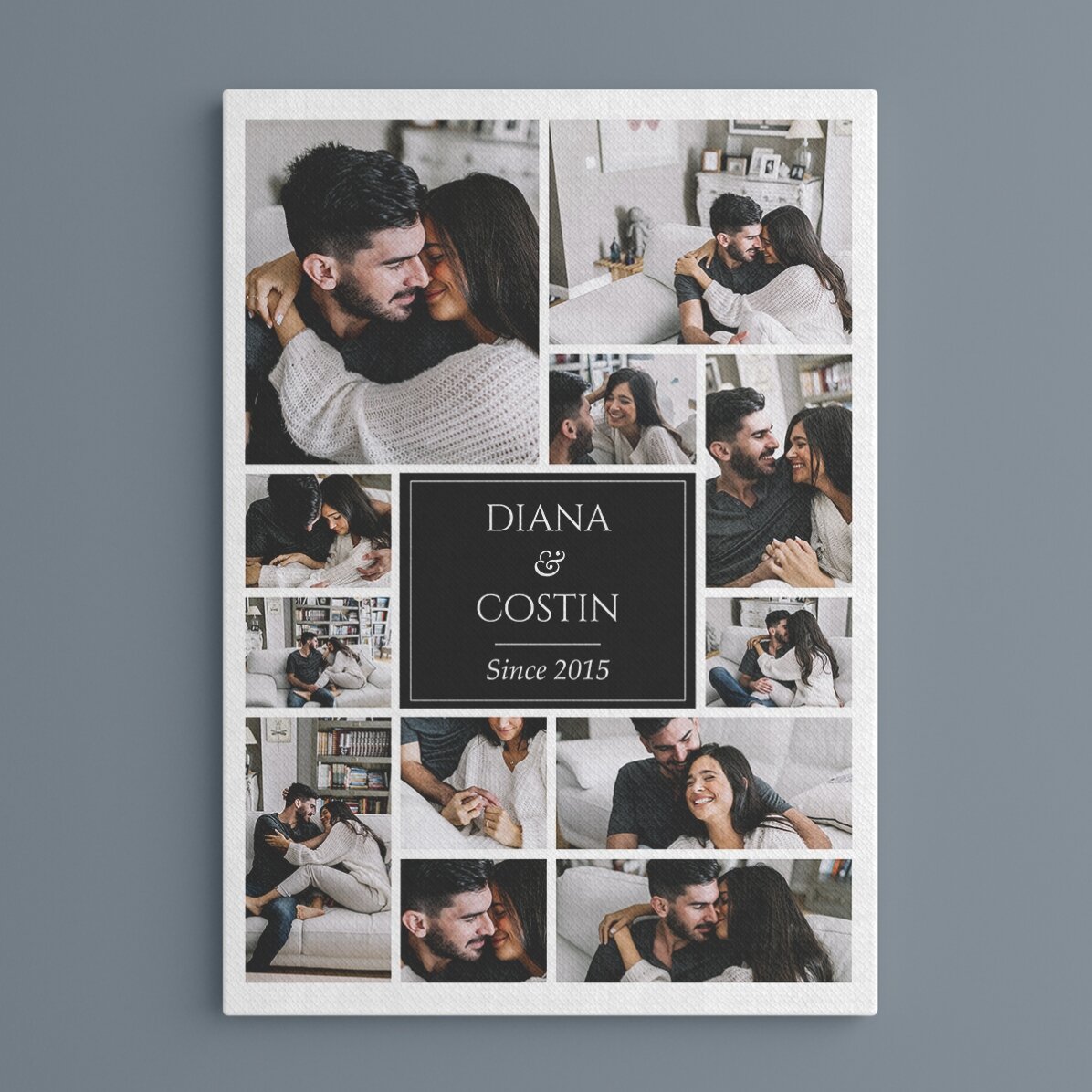 Cuadro personalizado con 12 fotos