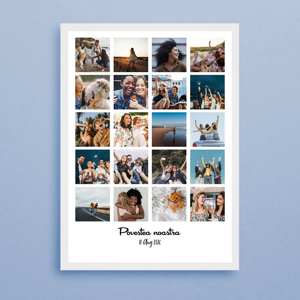Cuadro personalizado con 20 fotos