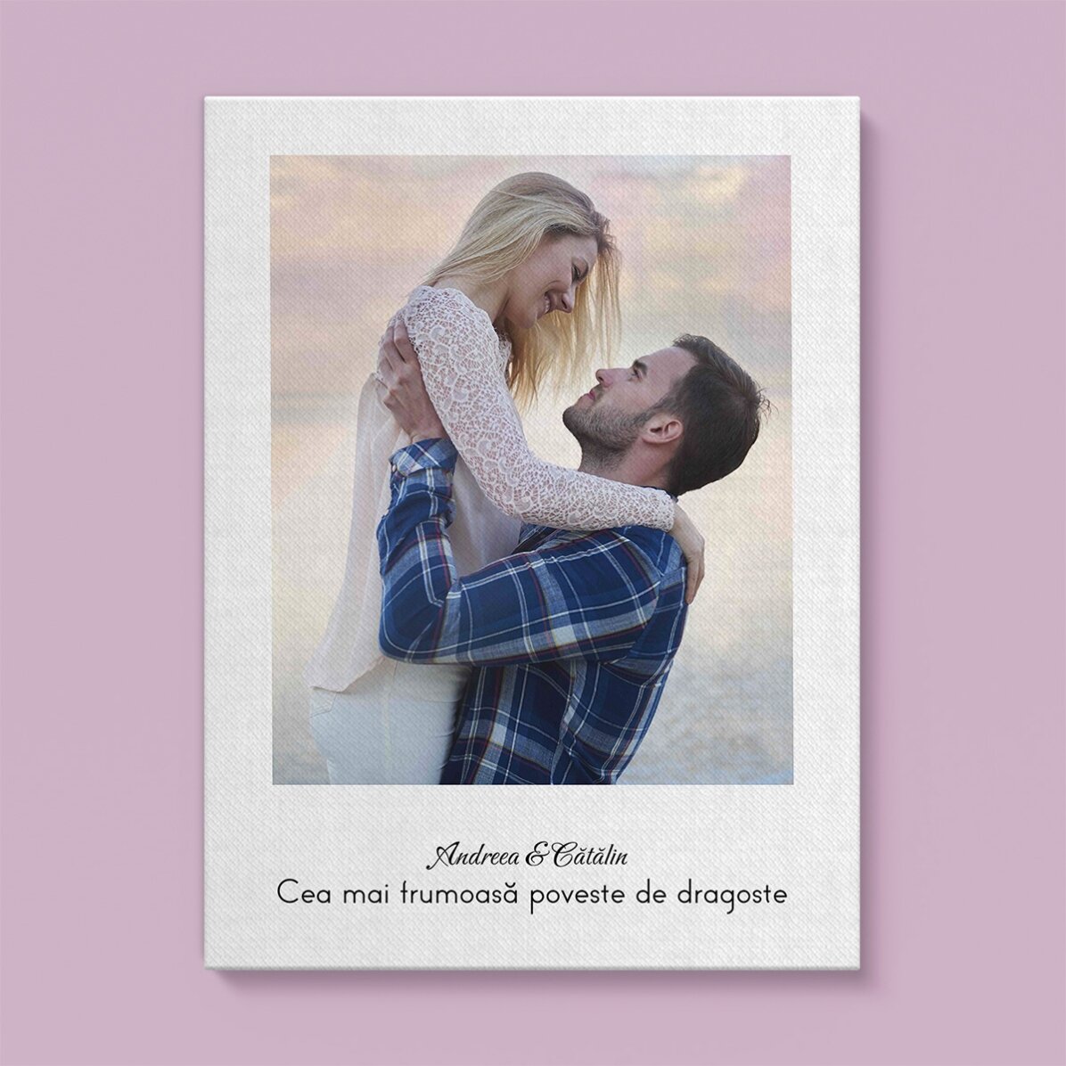 Cuadro personalizado con una foto y un texto