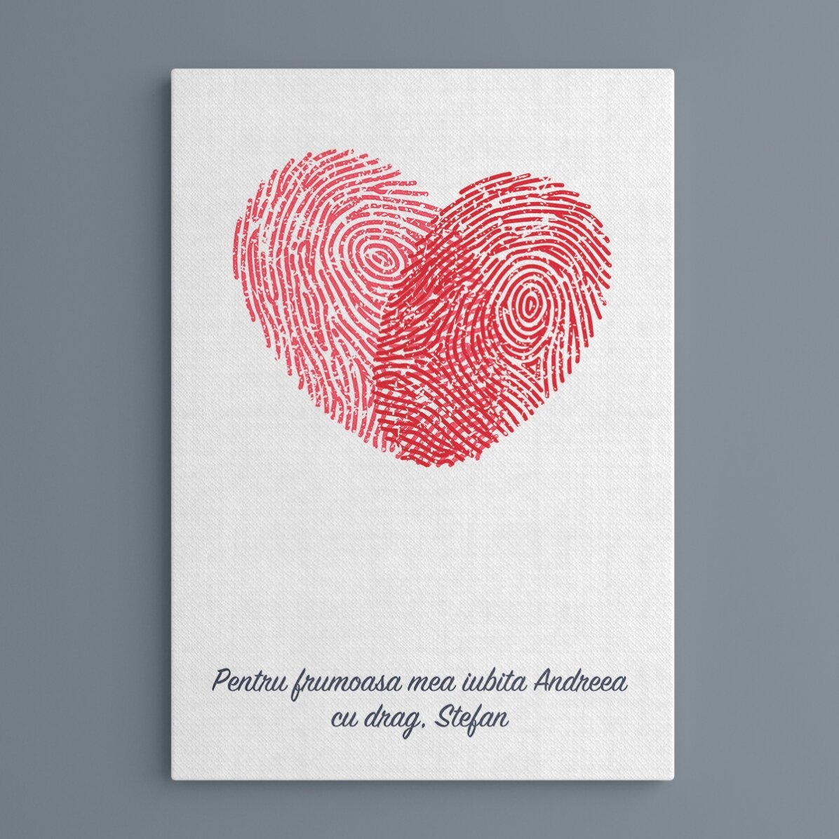 Cuadro personalizado con forma de corazón