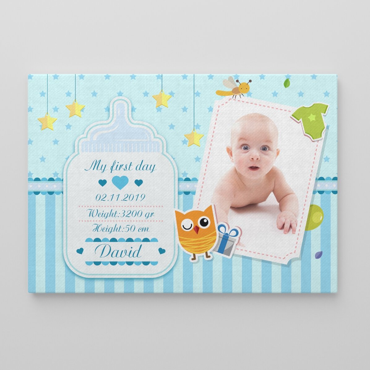 Cuadro personalizado para recién nacidos - Niños