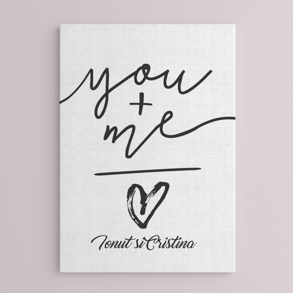 Cuadro personalizado - tú + yo