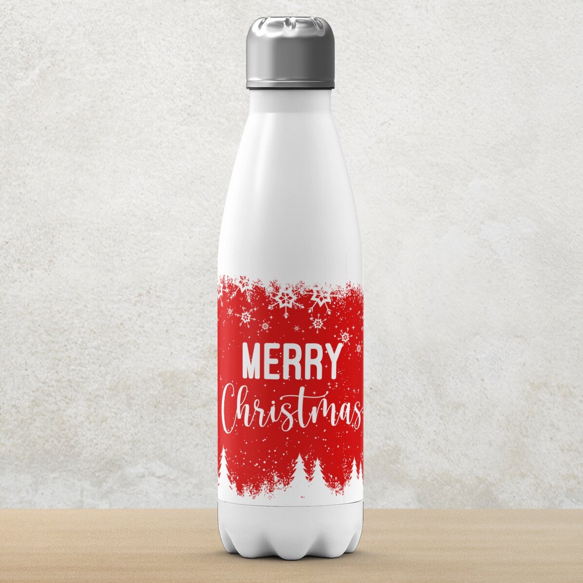 Termo con base blanca personalizado con nombre - Winter spirit