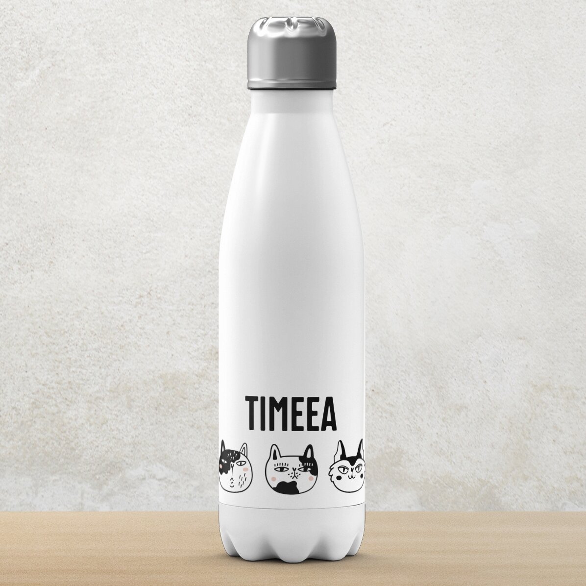 Término con base blanca personalizado con nombre - Cats