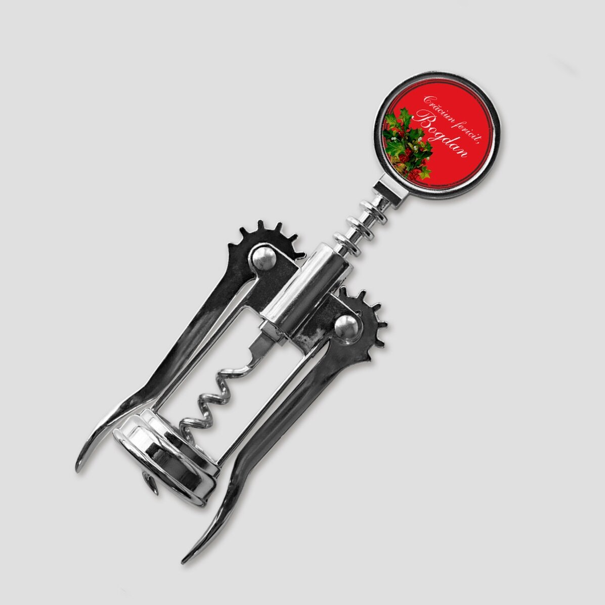 Personalised corkscrew with text - Santa Claus