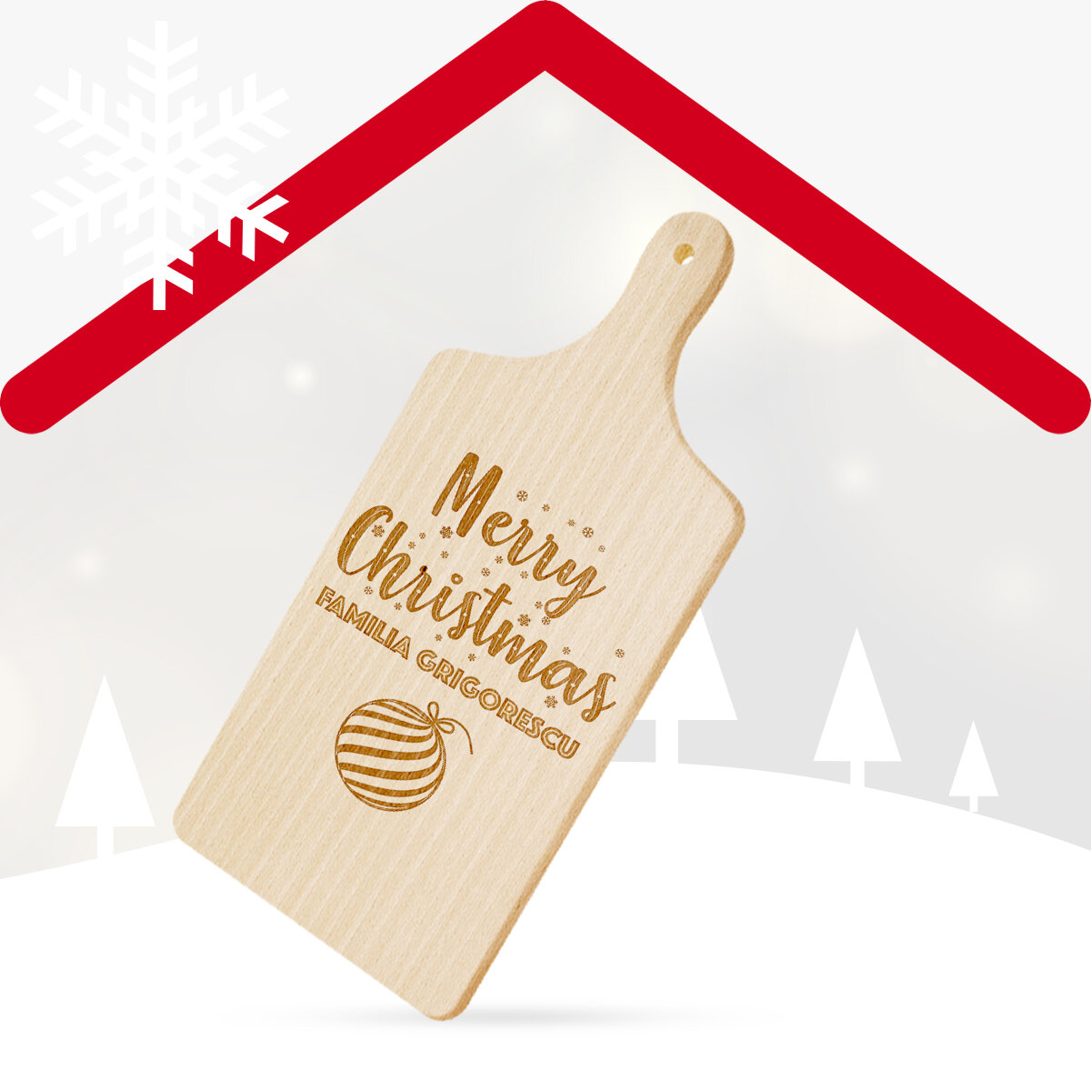 Christmas chopping boards and slate plates