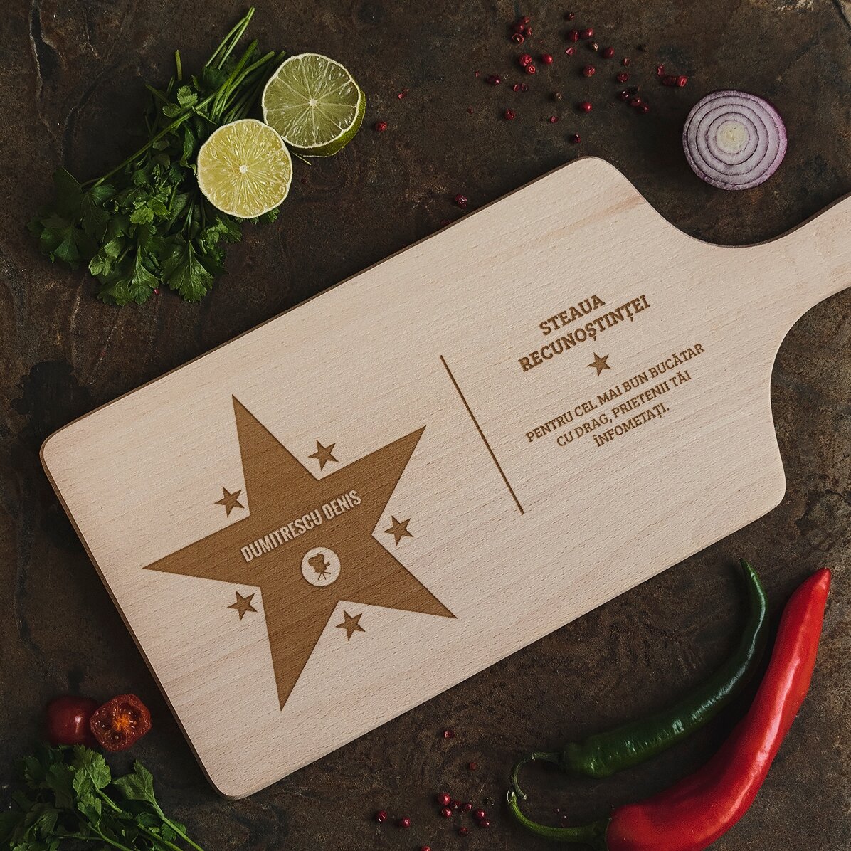 Picadora personalizada - La estrella de la gratitud
