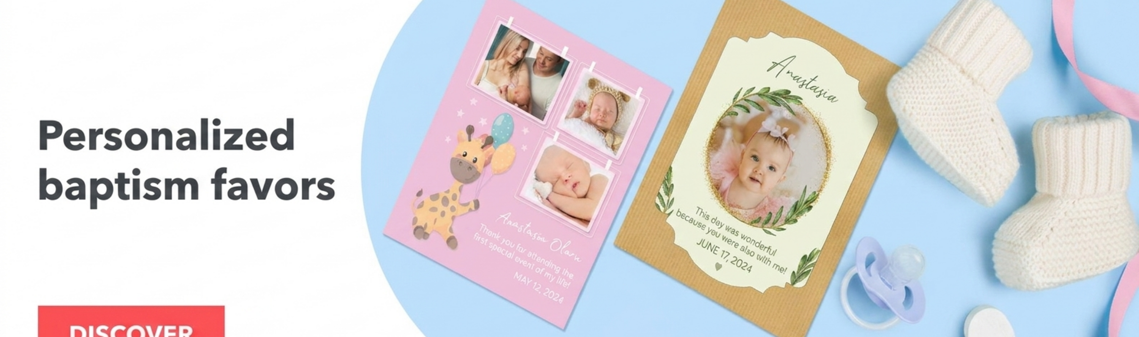 Recuerdos personalizados para el bautizo