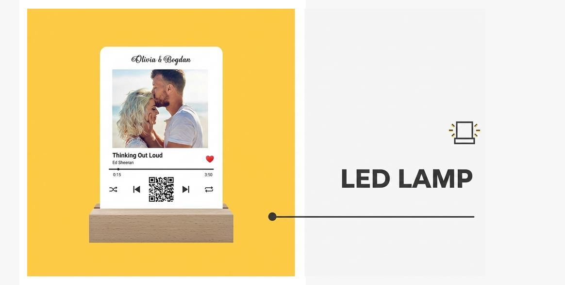 Lámpara de noche LED personalizada