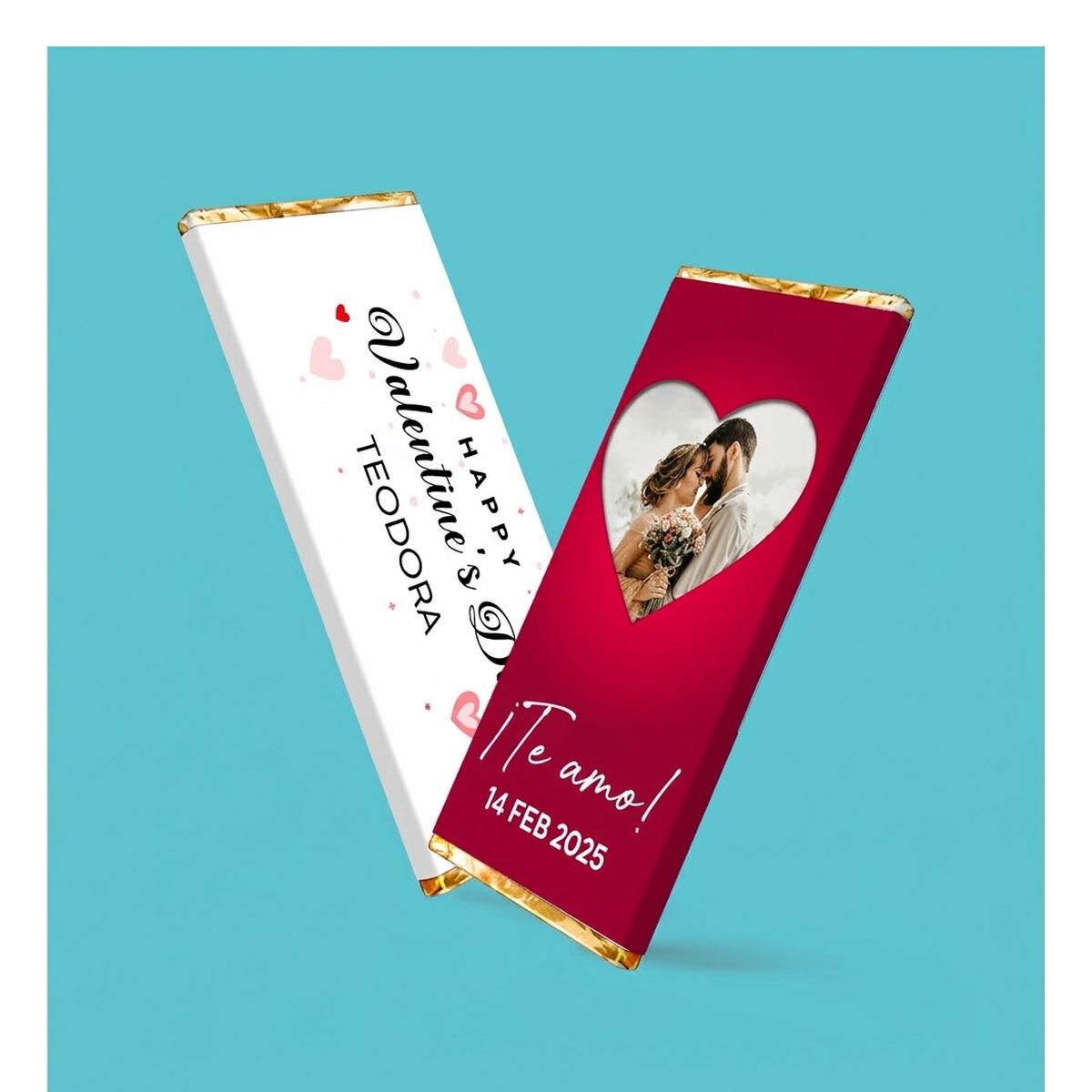 Mini tabletas de chocolate personalizadas