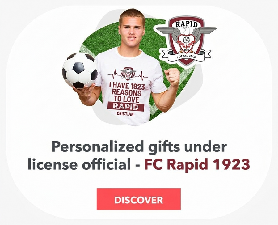 Regalos personalizados con licencia oficial - FC Rapid 1923 de Bucarest