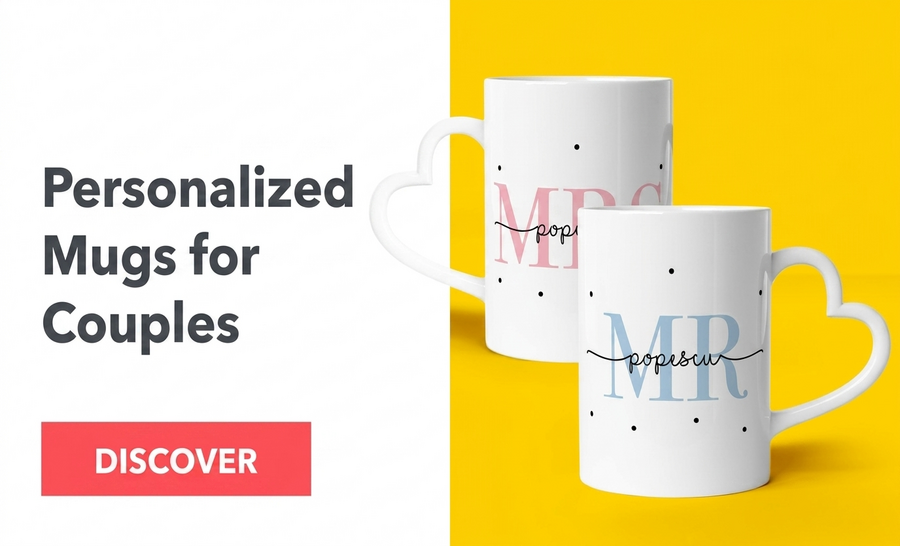 Tazas personalizadas para el aniversario de una relación