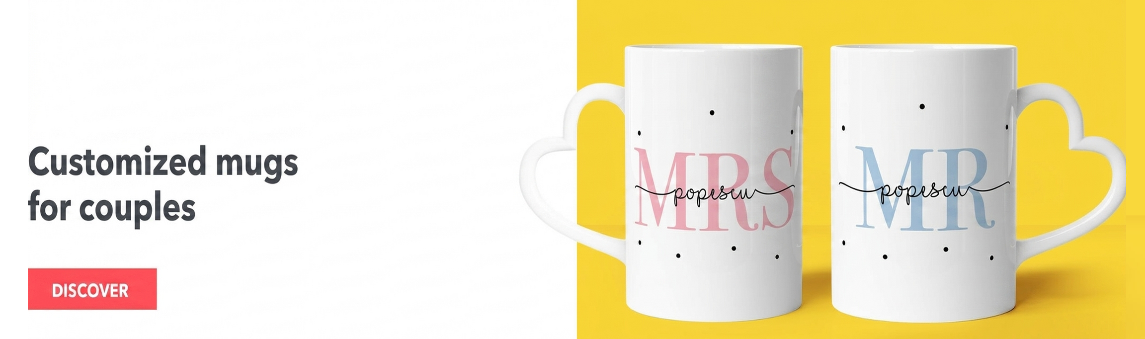 Tazas personalizadas para el aniversario de una relación
