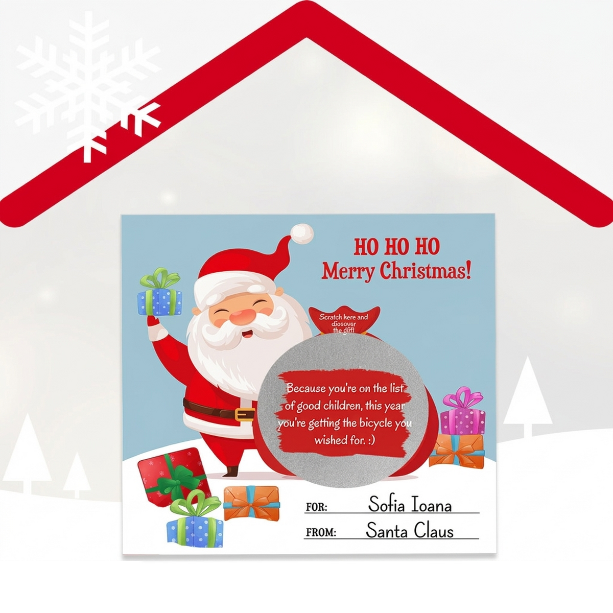 Tarjetas de Navidad para rascar