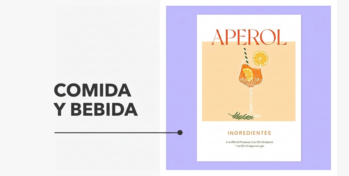 Pósters - Colección comida y bebida