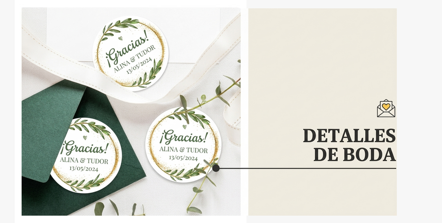 Detalles personalizados para eventos