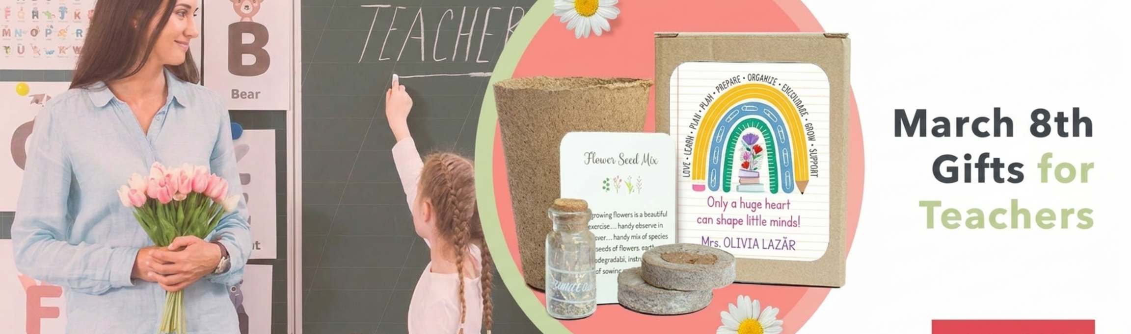 Regalos personalizados para profesoras para el 8 de marzo