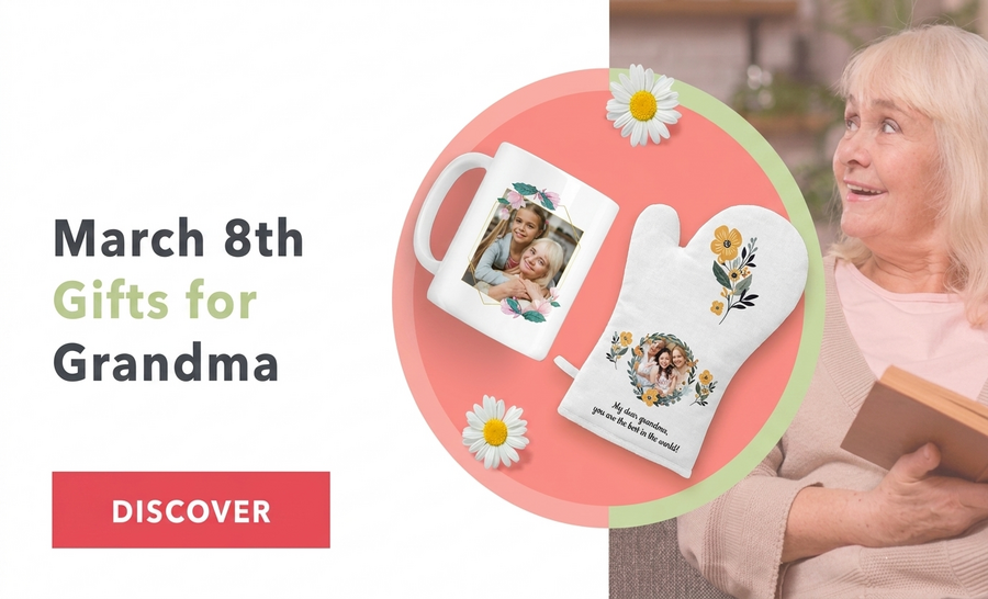 Regalos personalizados para el 8 de marzo para la abuela