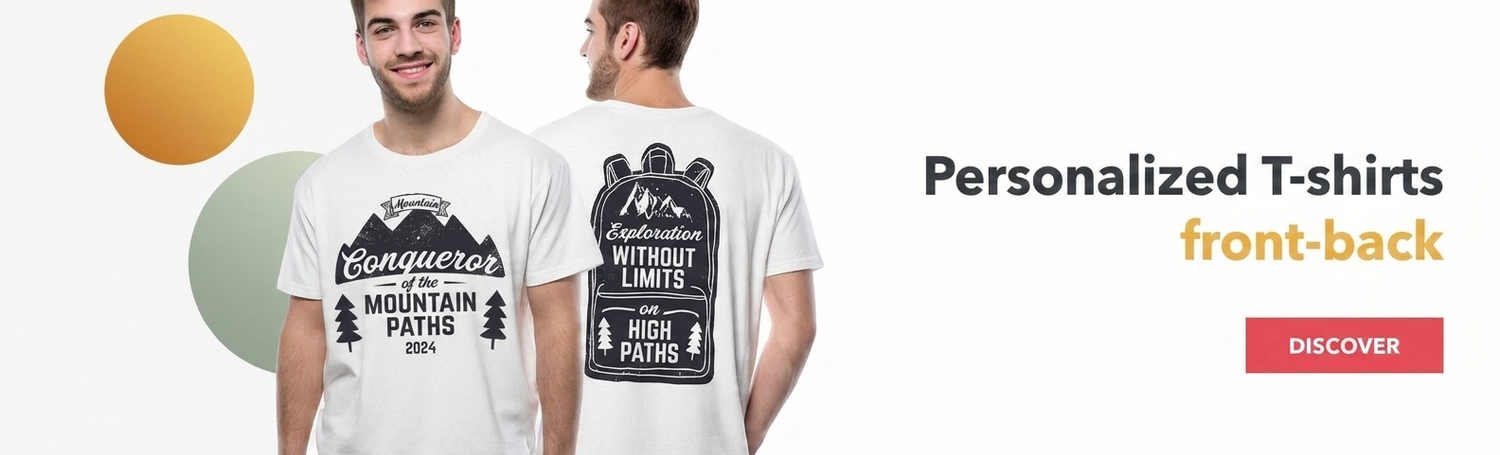 Camisetas personalizadas: anverso y reverso (delante / detrás)