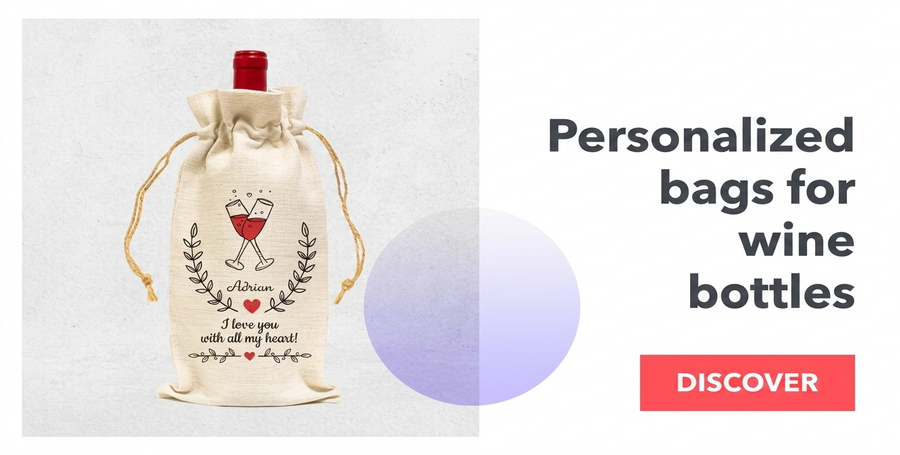 Bolsitas personalizadas para botellas de vino