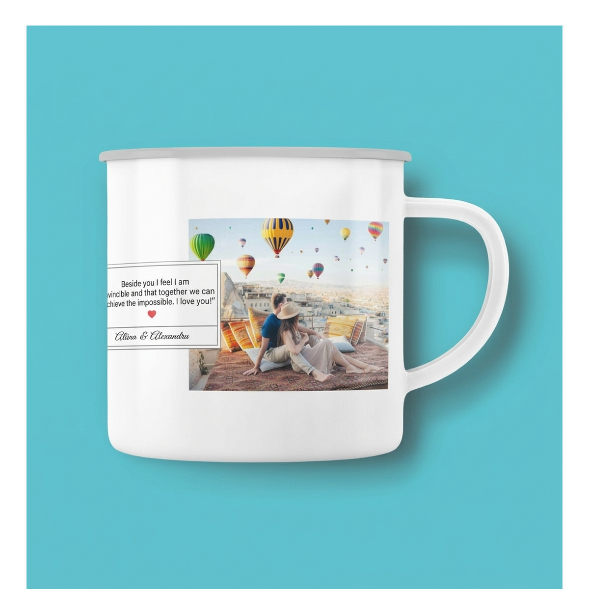 Tazas esmaltadas personalizadas