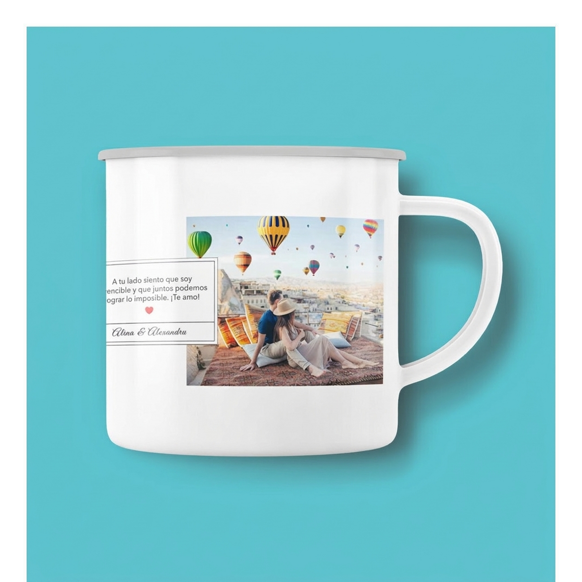 Tazas esmaltadas personalizadas
