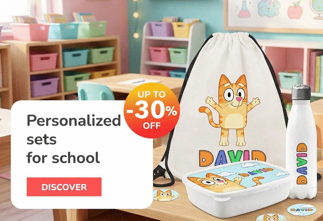 Kits personalizados para el colegio y la guardería