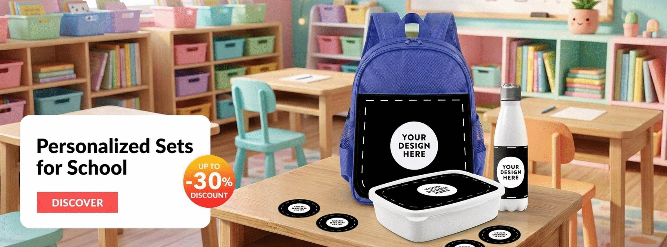 Kits personalizados para el colegio y la guardería