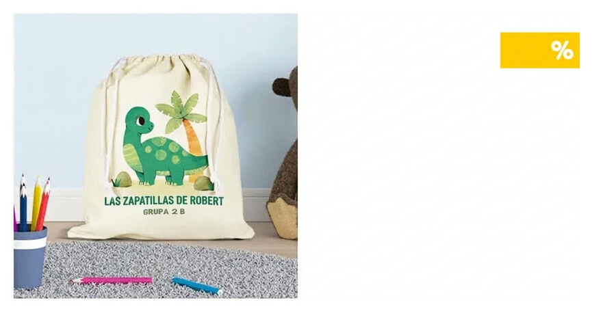 Bolsitas personalizadas para el colegio y la guardería