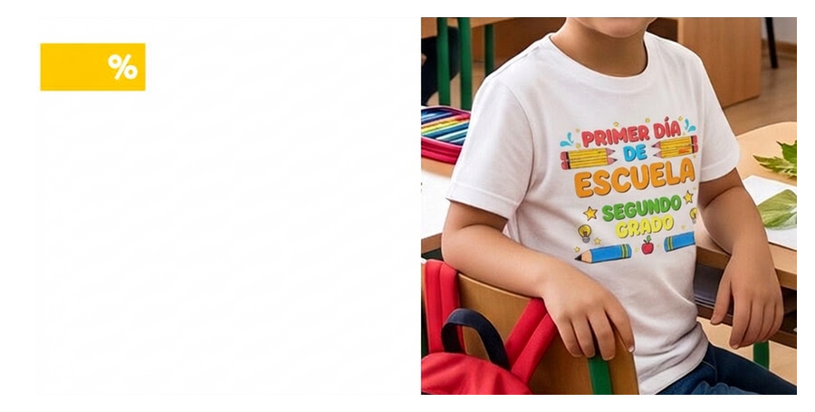 Camisetas personalizadas para la vuelta al cole