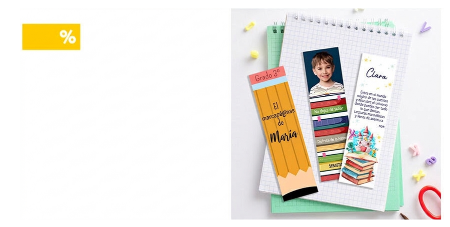 Marcapáginas personalizados para el colegio