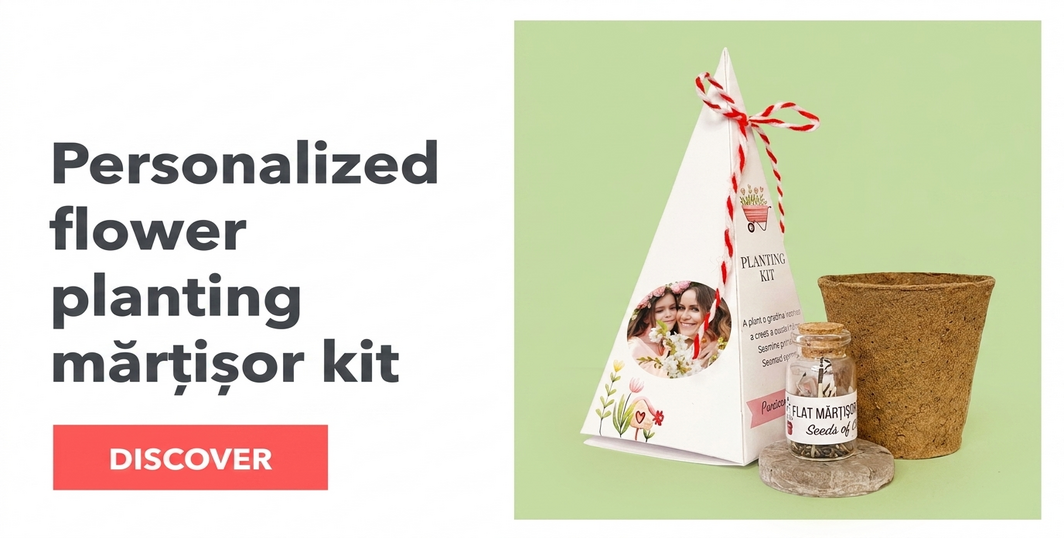 Kits personalizados para plantar flores en forma de pirámide