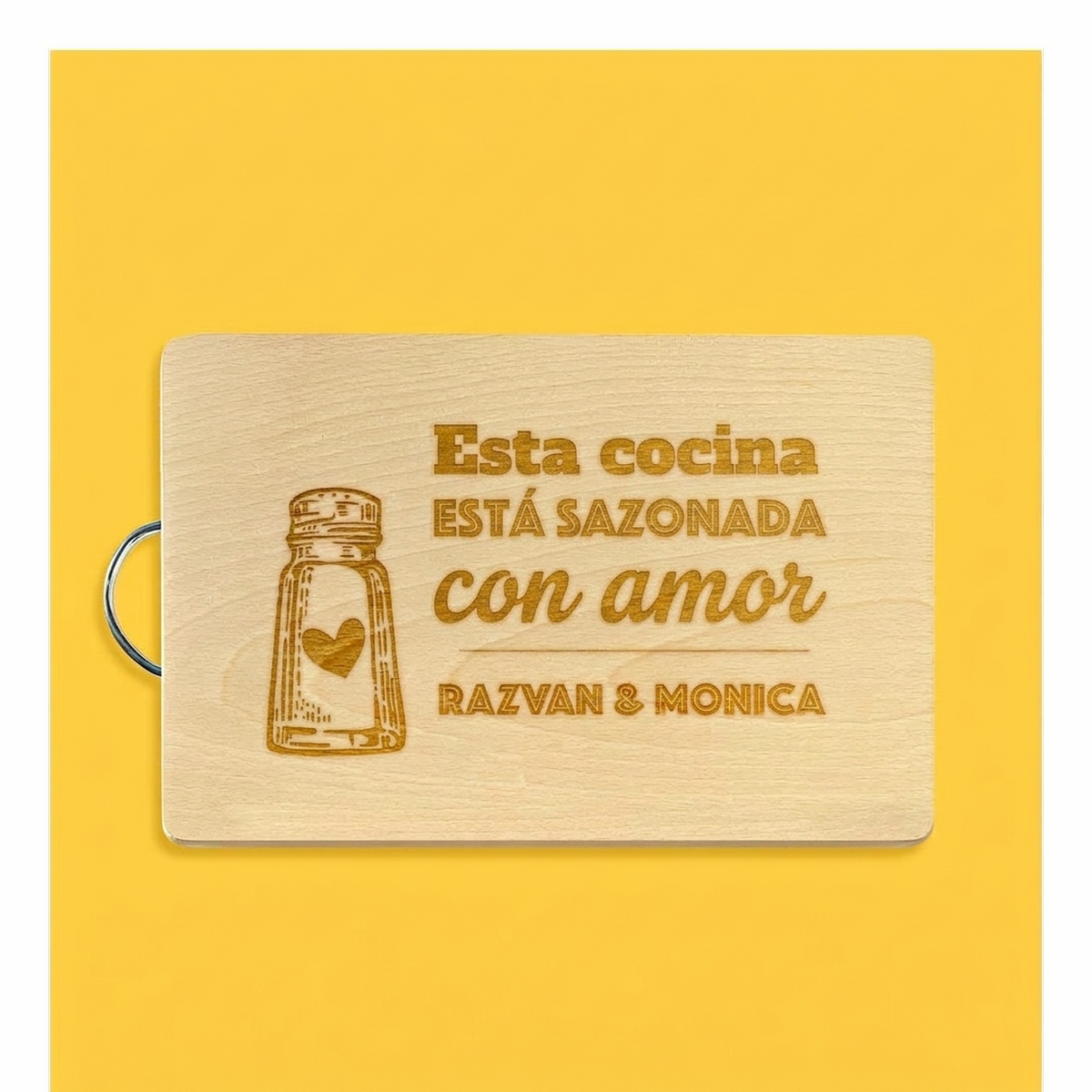 Tablas de cortar rectangulares con asa personalizadas