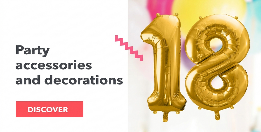 Accesorios y decoraciones para fiestas