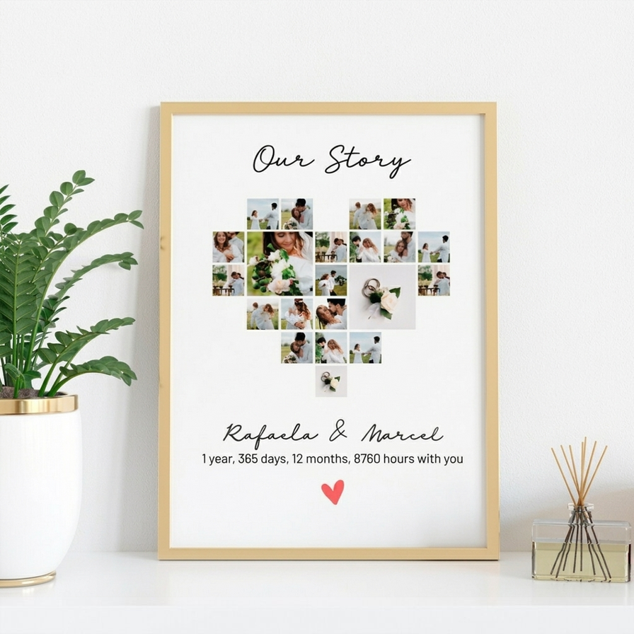 Cuadros personalizados para el aniversario de una relación