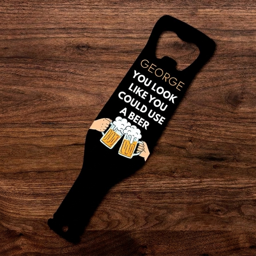 Abridor de botellas y sacacorchos personalizados para él