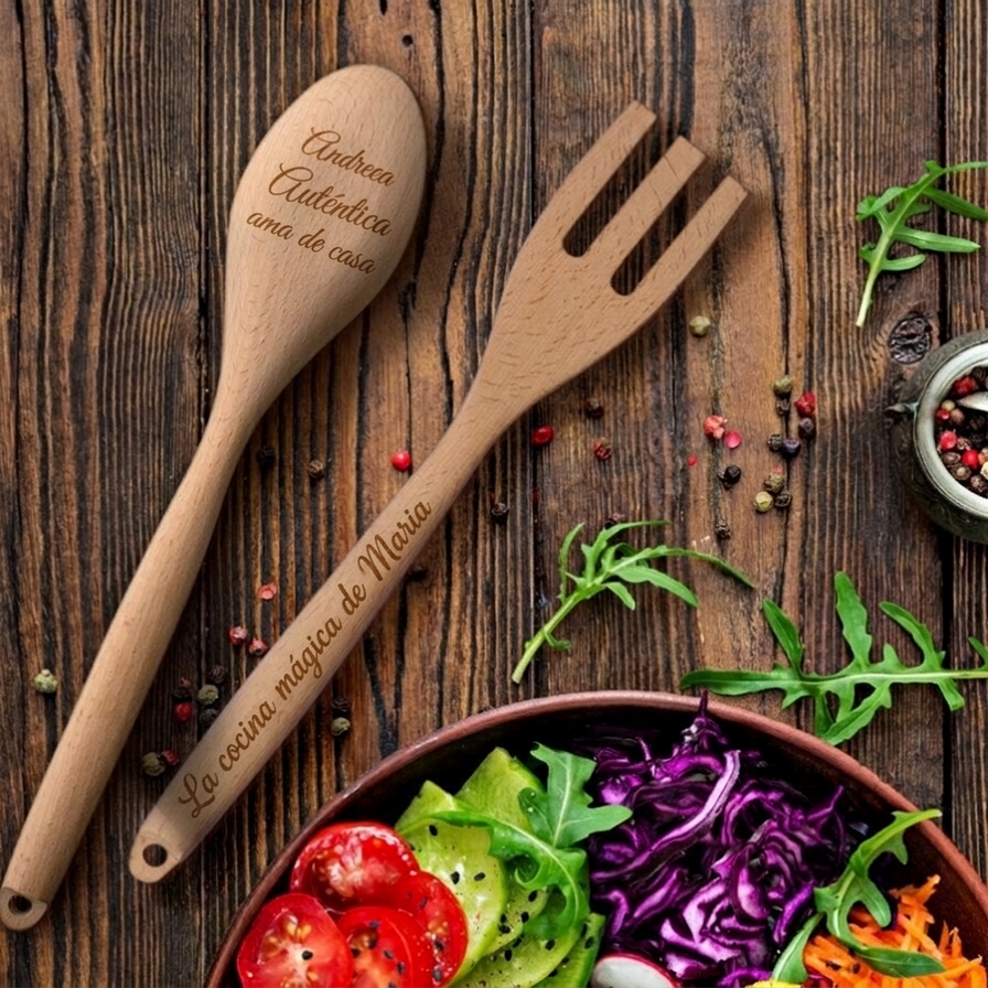 Cucharas y tenedores personalizados para ella