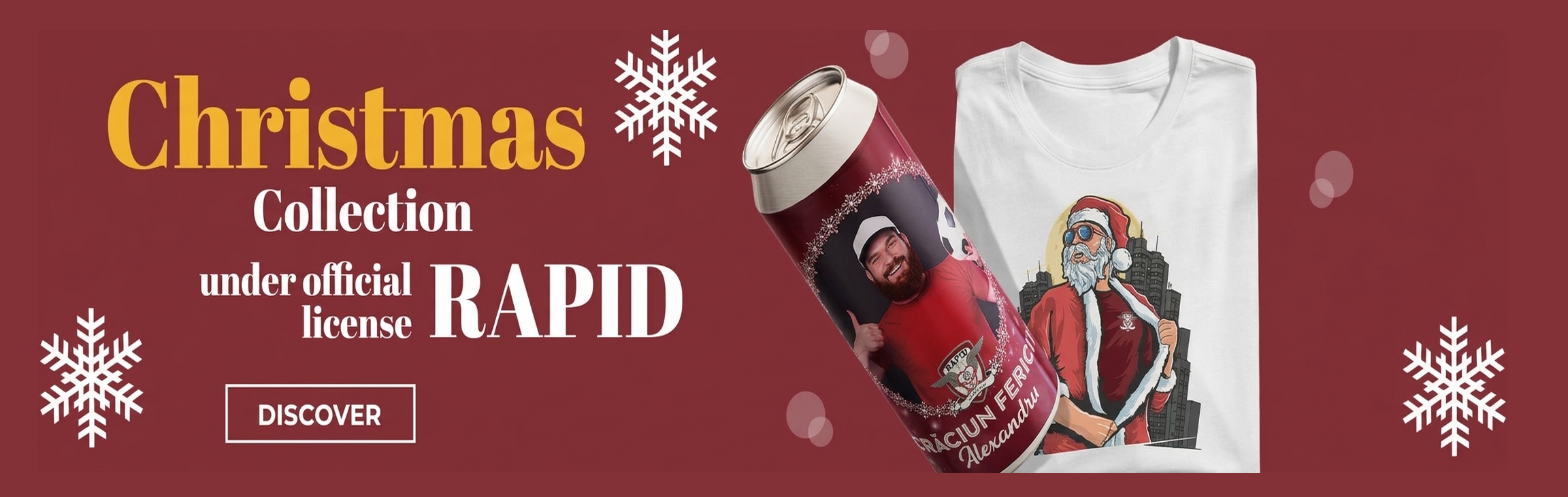 Regalos de Navidad personalizados con licencia oficial del FC Rapid 1923