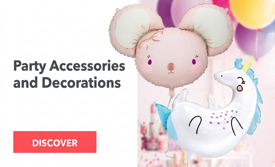 Accesorios y decoraciones para fiestas
