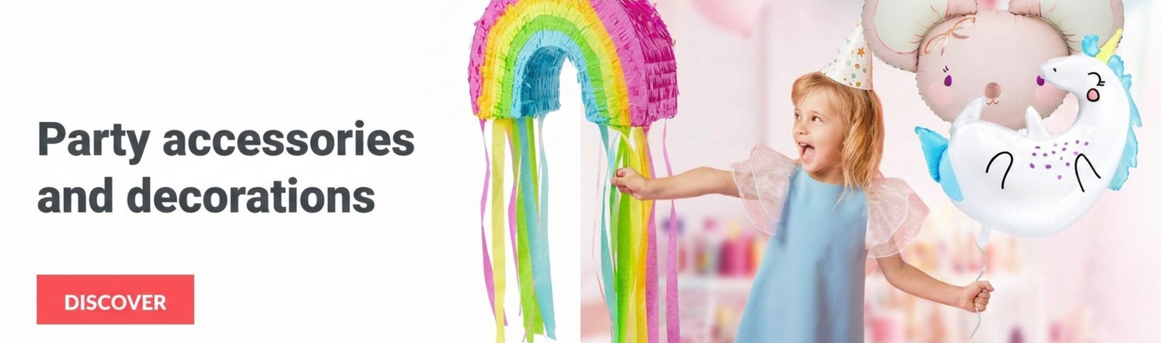 Accesorios y decoraciones para fiestas