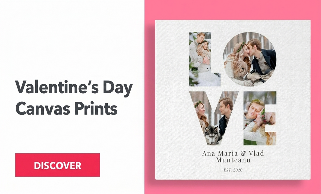 Cuadros sobre lienzo para San Valentín