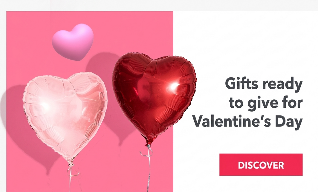 Regalos listos para entregar en San Valentín